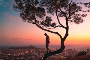 Man in front of a sunset, representing confidentiality for SEC whistleblowers