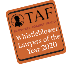 Logo for Taxpayers Against Fraud Whistleblower Lawyers of the Year 2020