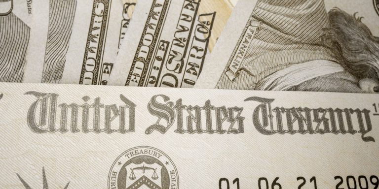 Close-up of United States Currency