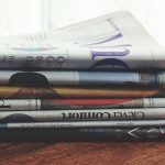 Closeup of Stack of Newspapers