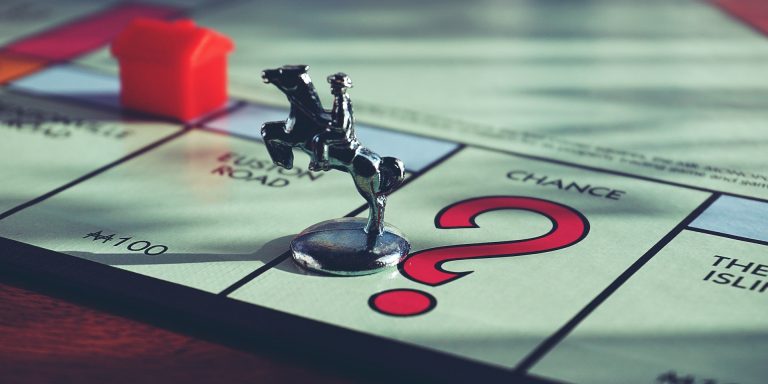 Close-up of Monopoly Board