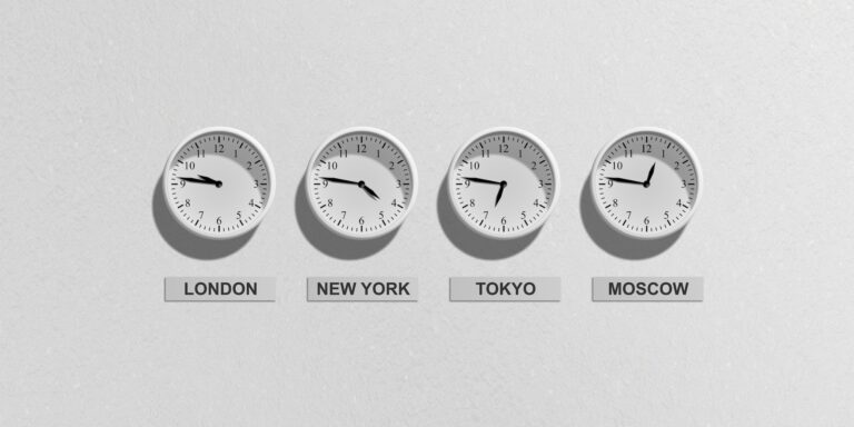 London New York Tokyo and Moscow Clocks