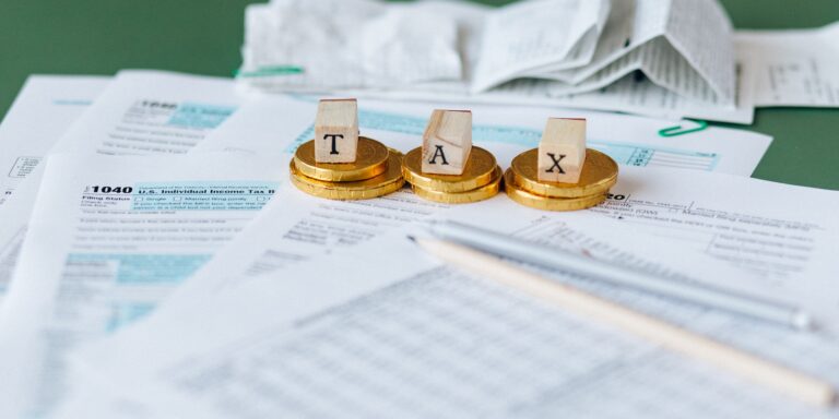 Tax Documents on the Table, representing tax inversions