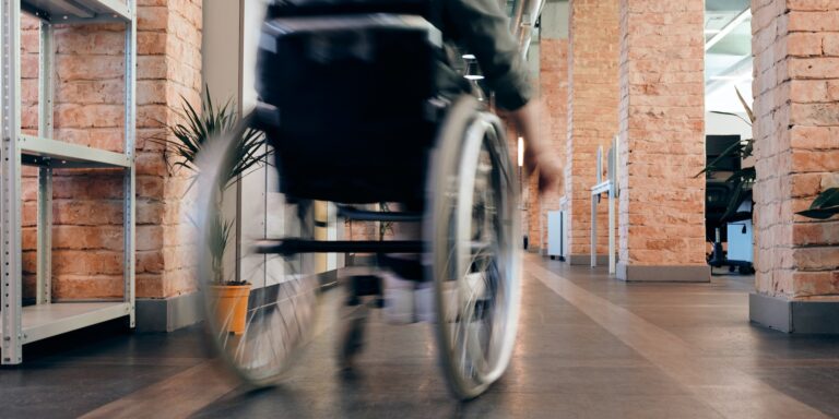 Photo of Person Using Wheelchair