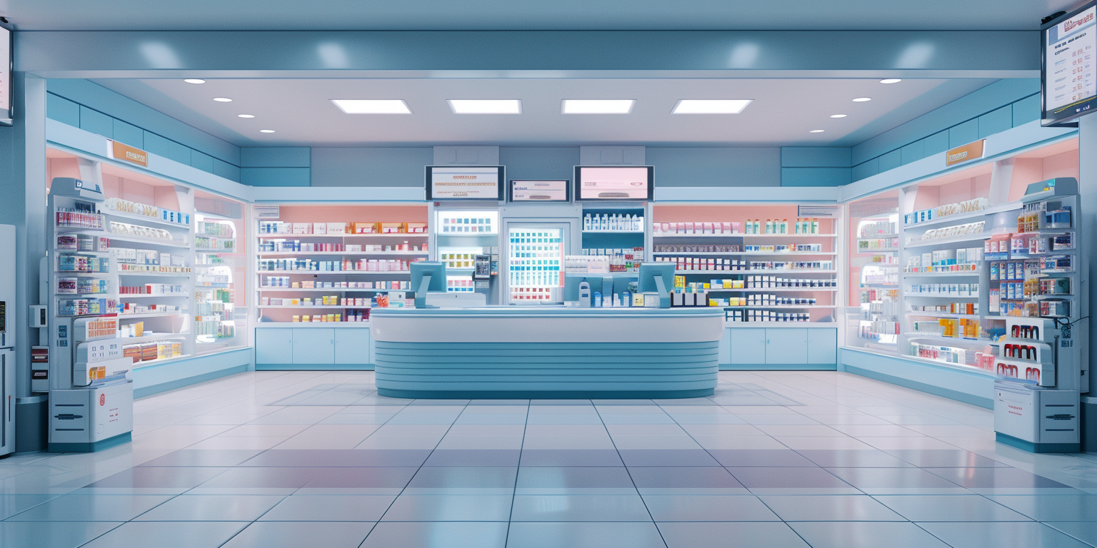 Inside of a pharmacy