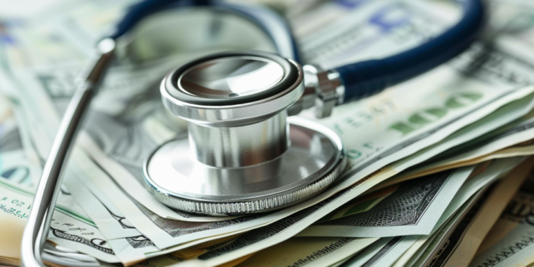 a stethoscope on top of money, representing Healthcare Whistleblower Attorney Helps Secure $1.2 Million from Dr. Modh and PPM